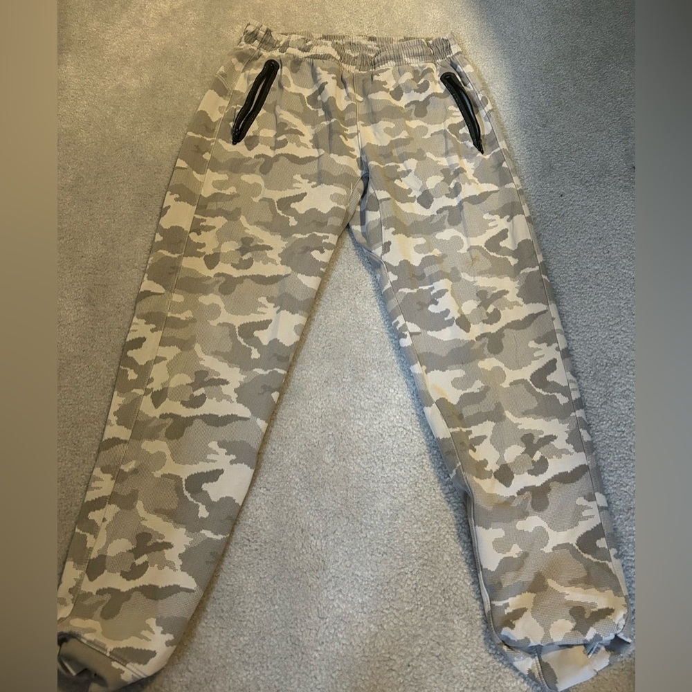 grey camo track pants